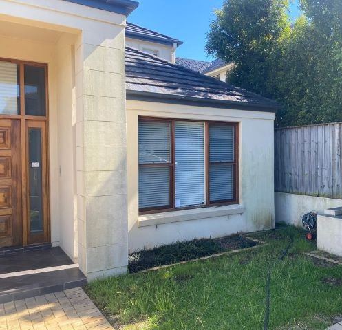 Front entry and walls after