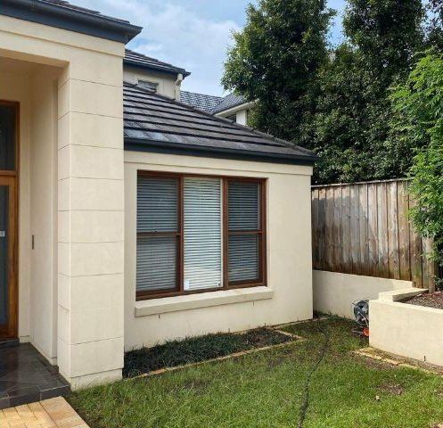 Front entry and walls before